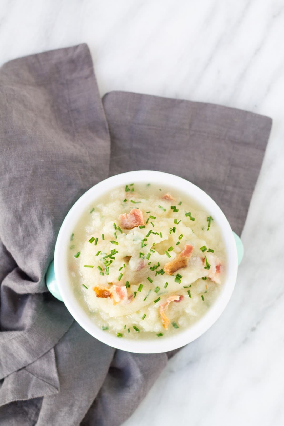 Low FODMAP mashed turnips with bacon