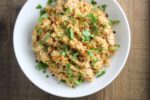 Overhead shot of low FODMAP chicken biryani