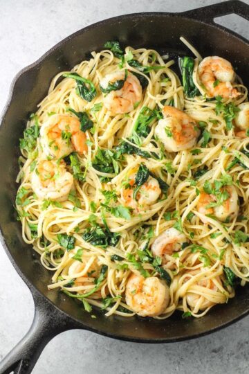 Low FODMAP Spicy Lemon Pasta with Shrimp - Fun Without FODMAPs