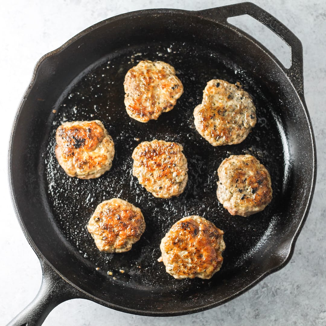 Cast Iron Skillet Johnsonville Breakfast Sausage 