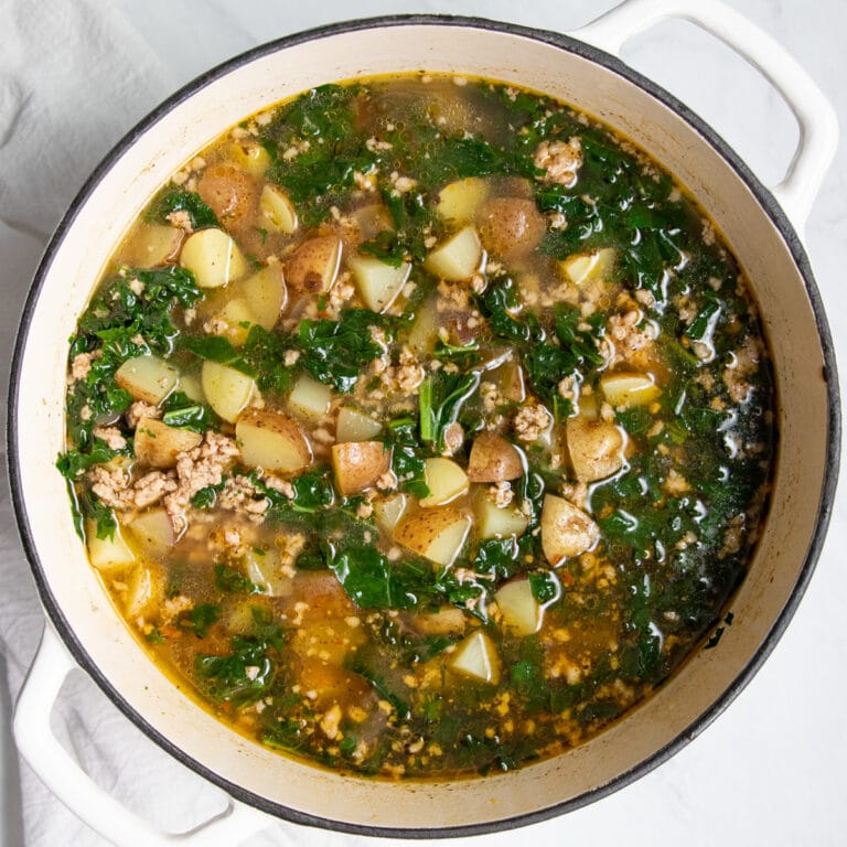 Low FODMAP Kale, Potato, and Sausage Soup Fun Without FODMAPs