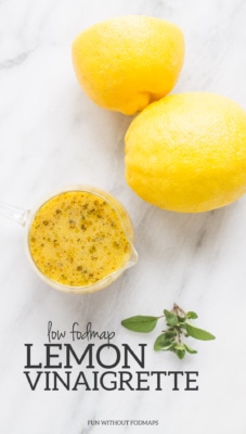 Low FODMAP Lemon Vinaigrette - Fun Without FODMAPs