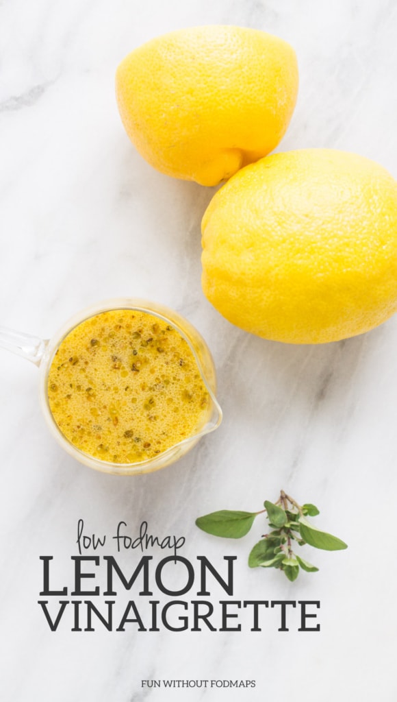 Low FODMAP Lemon Vinaigrette Fun Without FODMAPs
