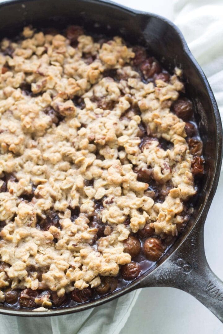 Low FODMAP Grape Crisp Fun Without FODMAPs