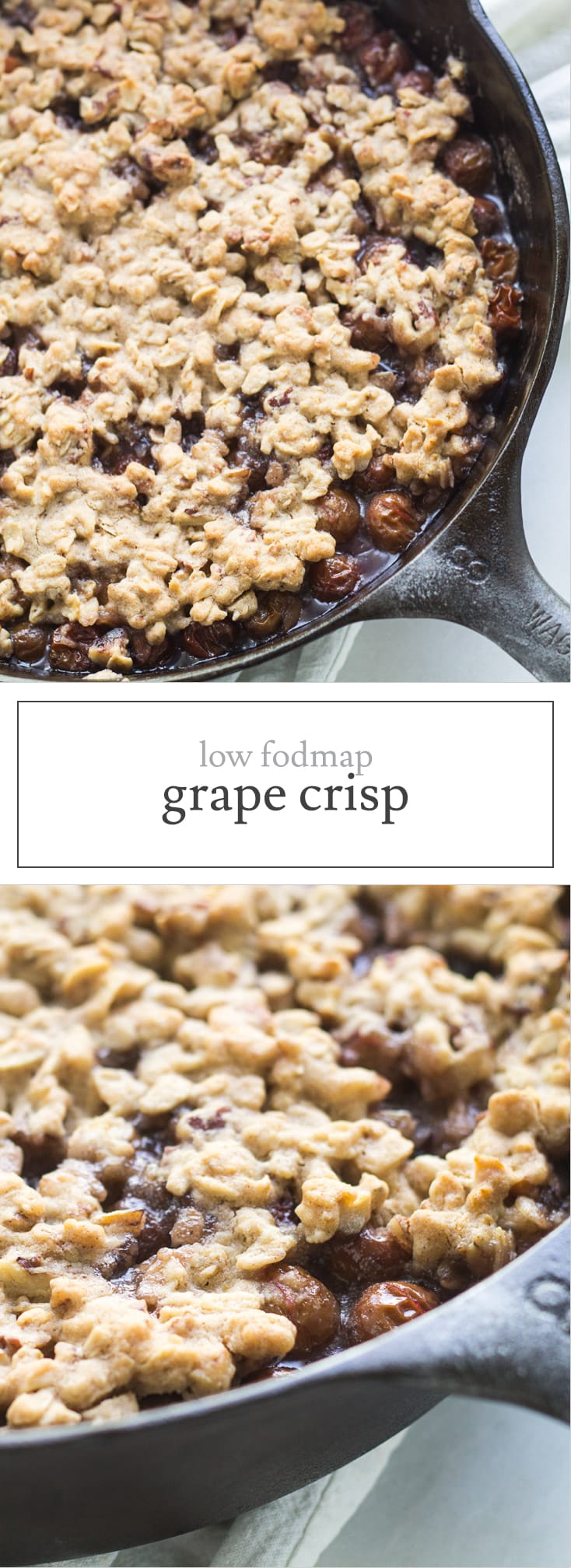 Low FODMAP Grape Crisp Fun Without FODMAPs
