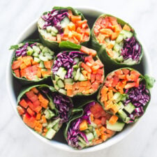 Vegan Rainbow Veggie Wraps Recipe ✌❤️🌱