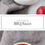 Two images of low FODMAP BBQ sauce