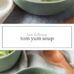 Bowls of Tom Yum Soup for Pinterest