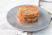 Stack of low FODMAP cinnamon french toast