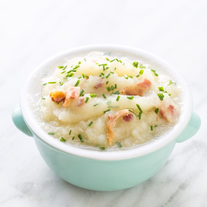 Low FODMAP Mashed Turnips with Bacon