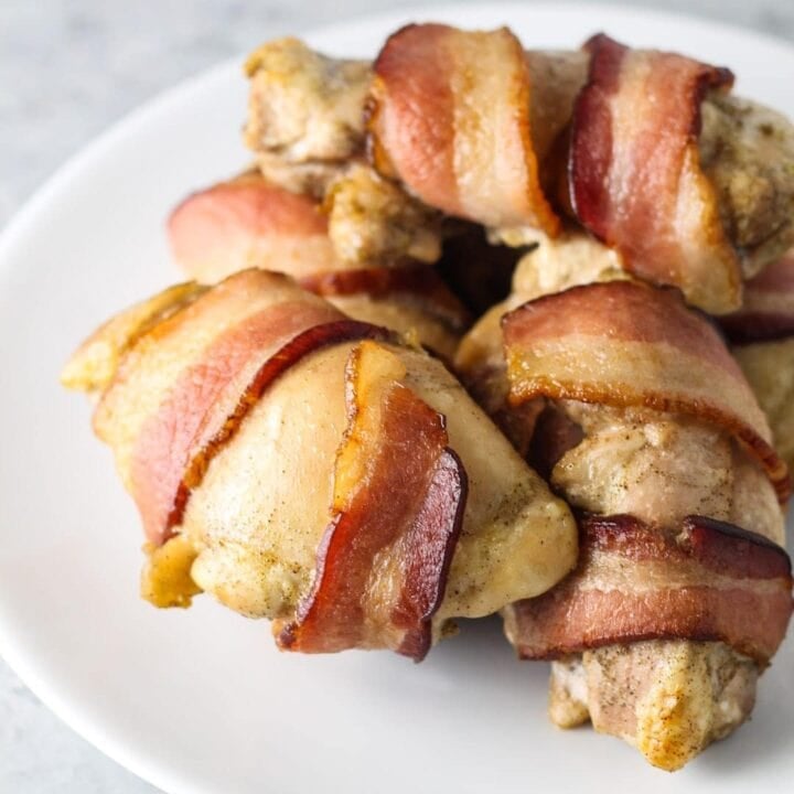 Low FODMAP Bacon Wrapped Chicken