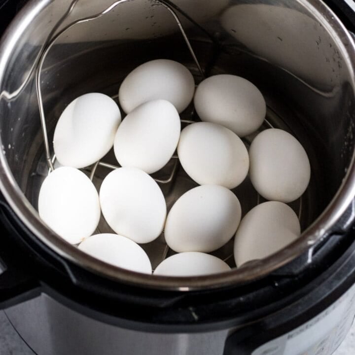 Instant Pot filled with eggs