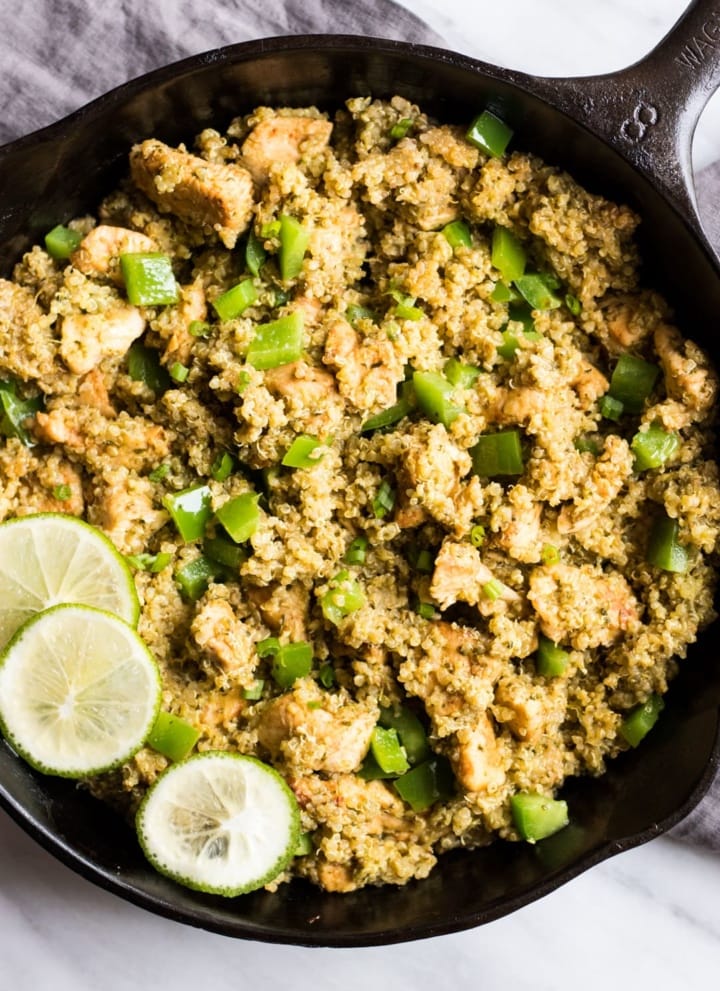 Low FODMAP Cilantro Lime Quinoa with Chicken