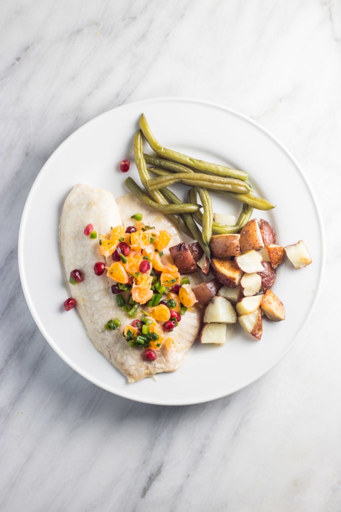 Low FODMAP Pomegranate Orange Salsa Fun Without FODMAPs