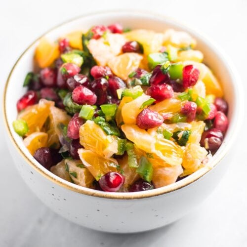 Low FODMAP Pomegranate Orange Salsa Fun Without FODMAPs