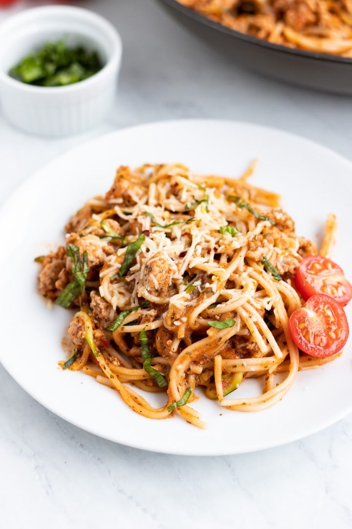 Low FODMAP Spaghetti and Zoodles - Fun Without FODMAPs
