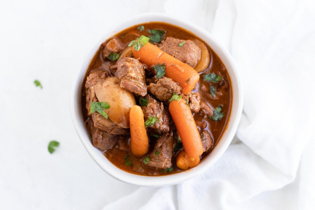 Low FODMAP Beef Stew (Slow Cooker or Instant Pot) - Fun Without FODMAPs