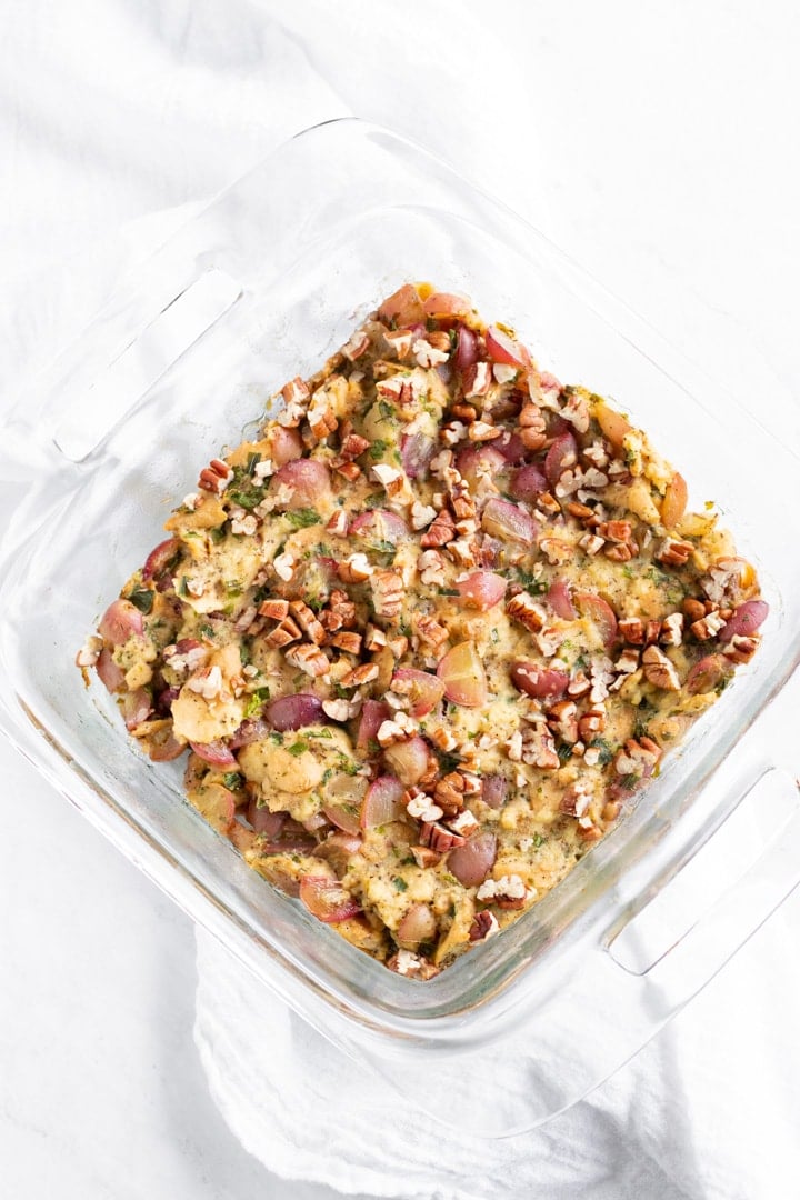 Low FODMAP Stuffing with Grapes and Pecans - Fun Without FODMAPs