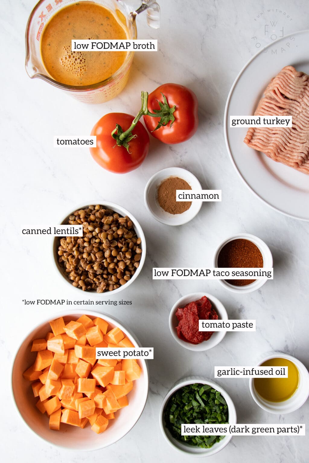 Low FODMAP Turkey Chili with Sweet Potato & Lentils Fun Without FODMAPs