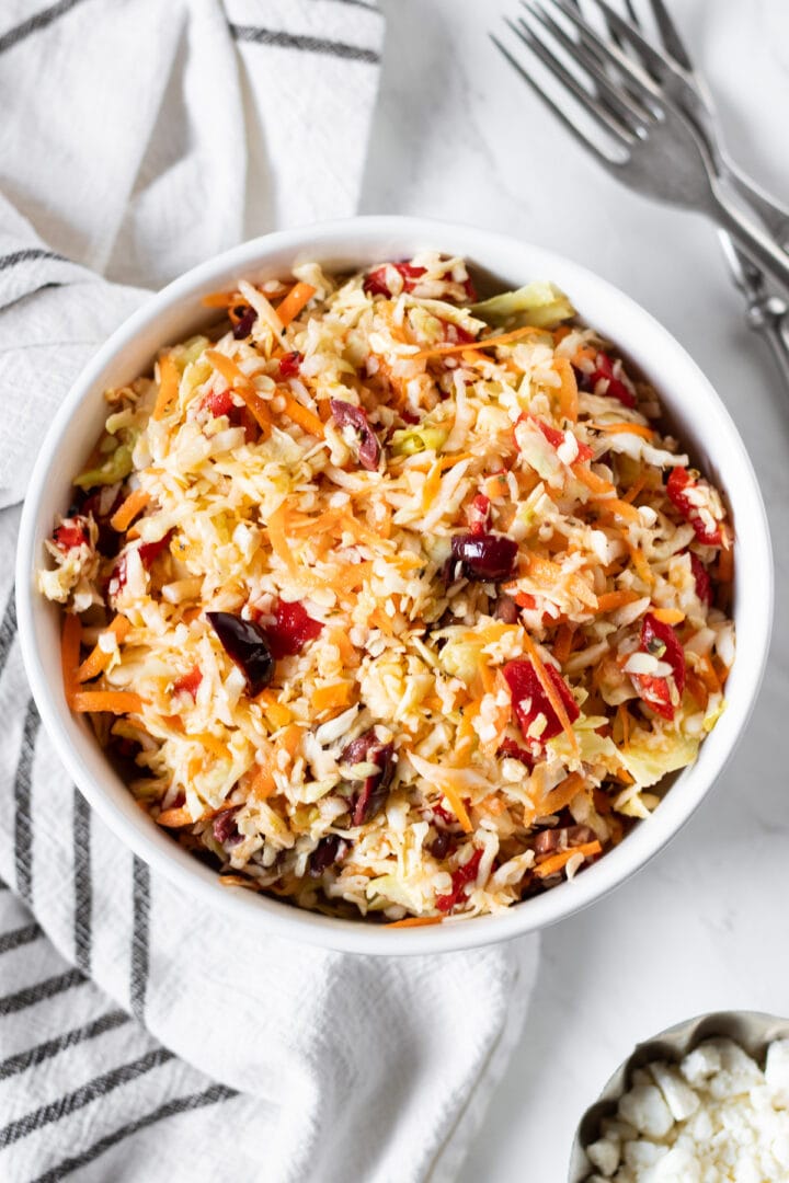 Low FODMAP Mediterranean Coleslaw Fun Without FODMAPs