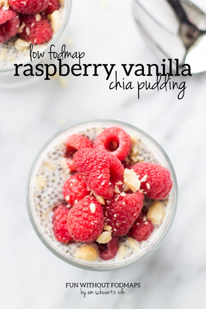 Low FODMAP Raspberry Vanilla Chia Pudding Fun Without FODMAPs