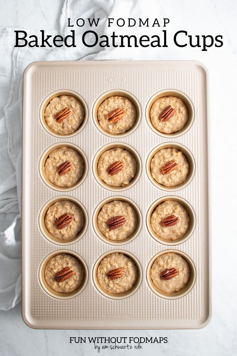 Low FODMAP Baked Oatmeal Cups Fun Without FODMAPs