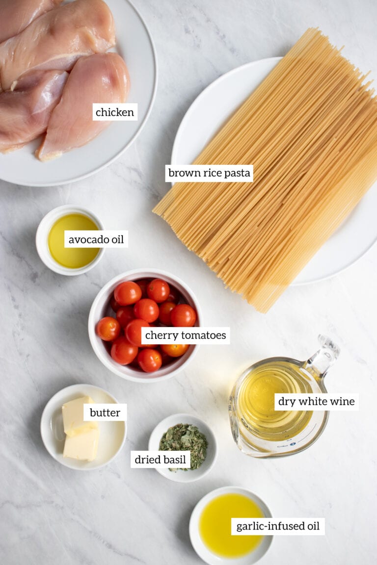 Low FODMAP Spaghetti with Chicken and Cherry Tomatoes Fun Without FODMAPs