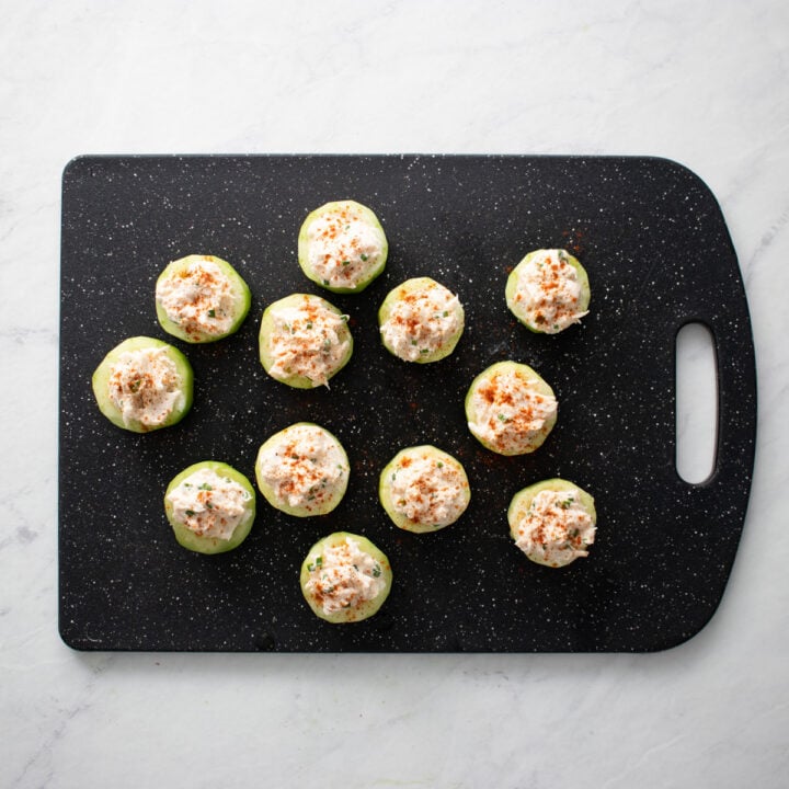 Low FODMAP Cucumber Bites with Crab Fun Without FODMAPs