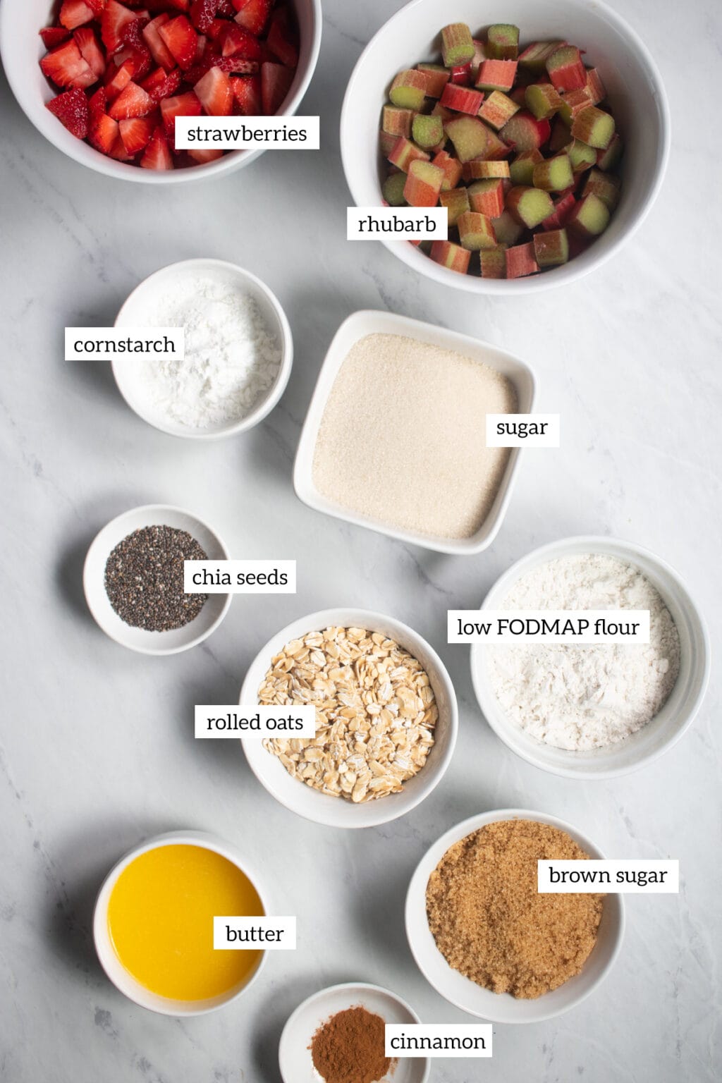 Low FODMAP Strawberry Rhubarb Crumble Fun Without FODMAPs