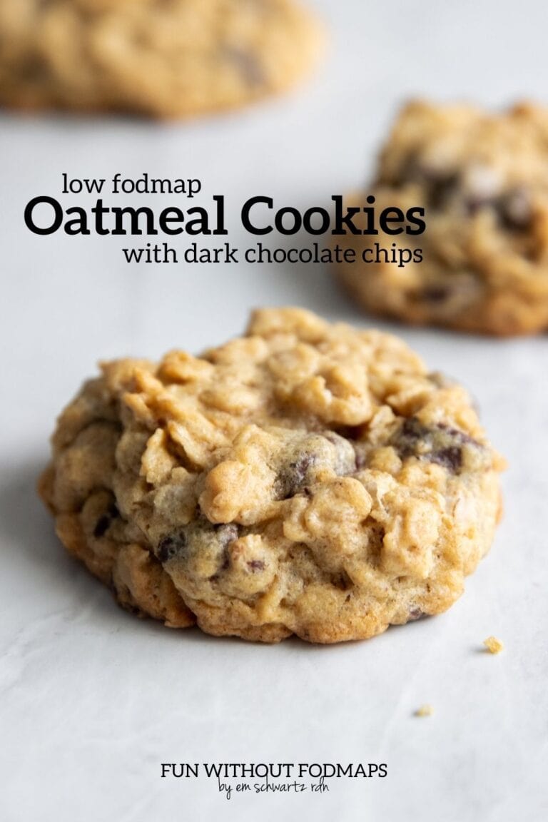 Low FODMAP Oatmeal Chocolate Chip Cookies - Fun Without FODMAPs