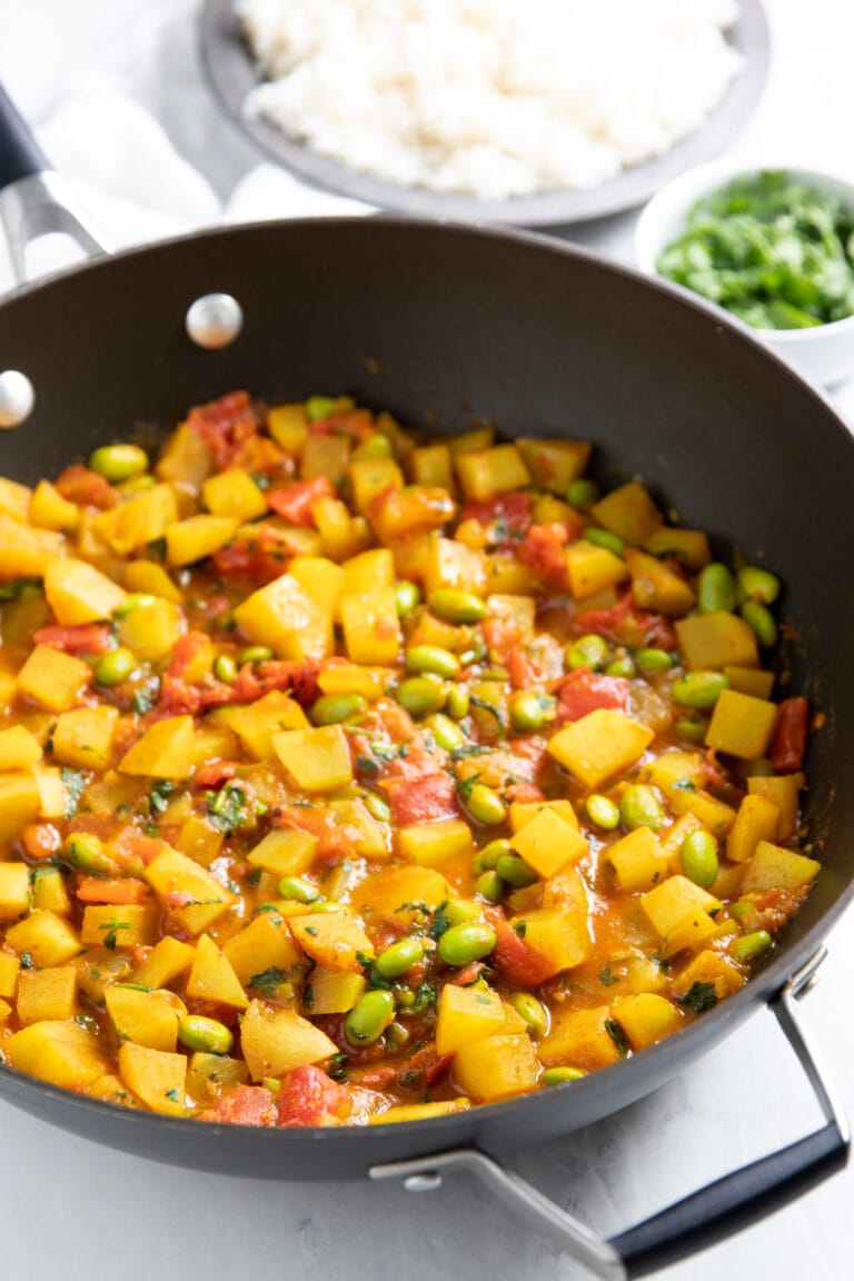 Low FODMAP Curry with Potatoes and Edamame Fun Without FODMAPs