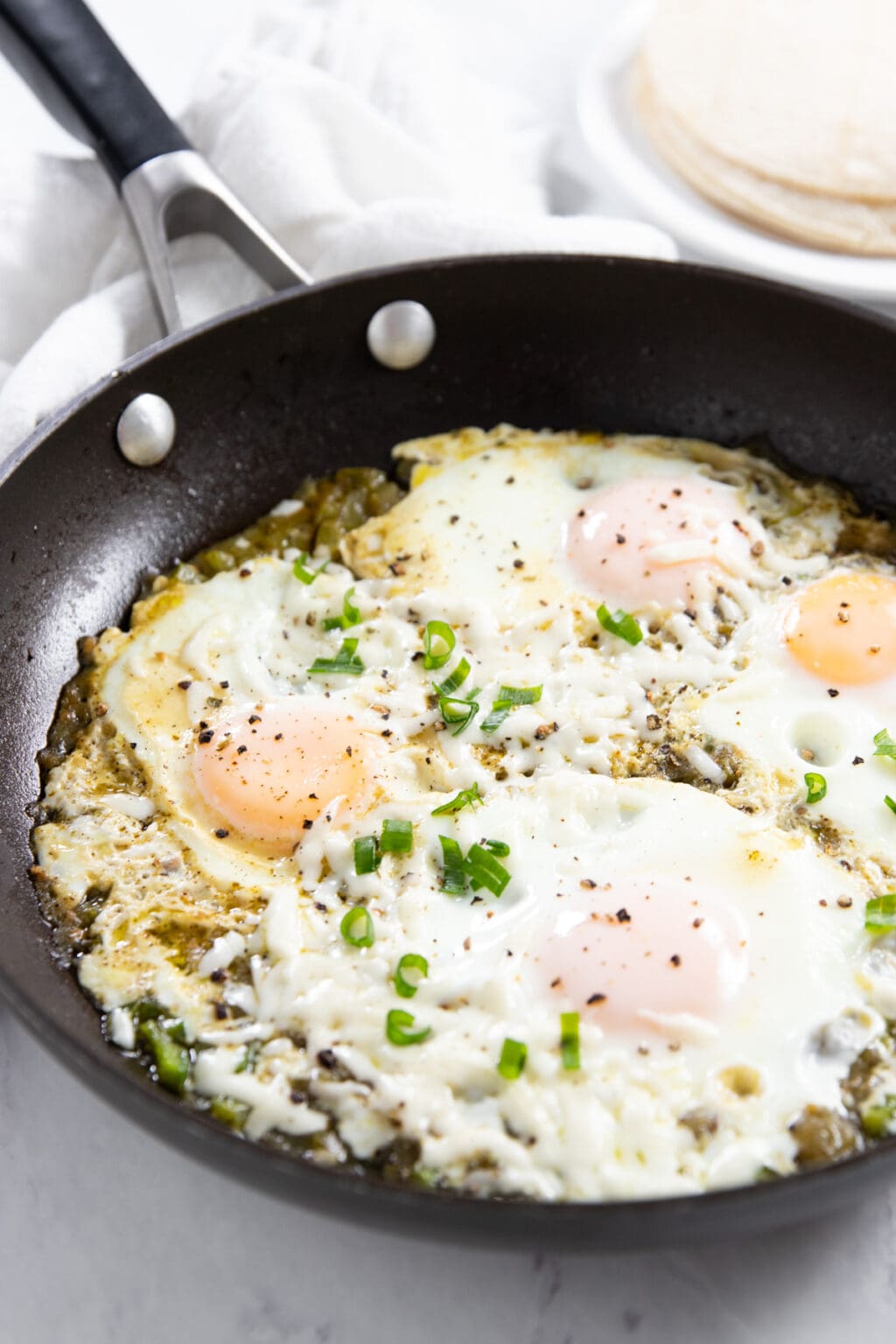 Low Fodmap Salsa Verde Skillet Eggs - Fun Without Fodmaps